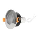 kelvo® KAPA KLV-101-0040 Χωνευτό Φωτιστικό Downlight Σποτ Μπάνιου για Λάμπα MR16 με Ντουί GU10 AC 220-240V Αδιάβροχο IP65 – Νίκελ Χρώμιο – Μ8.5 x Π8.5 x Υ4.2cm / Q7.5cm