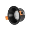 kelvo® SIGMA KLV-101-0041 Χωνευτό Φωτιστικό Downlight Σποτ Μπάνιου για Λάμπα MR16 με Ντουί GU10 AC 220-240V Αδιάβροχο IP65 – Μαύρο Ματ – Μ8.5 x Π8.5 x Υ4.4cm / Q7.5cm