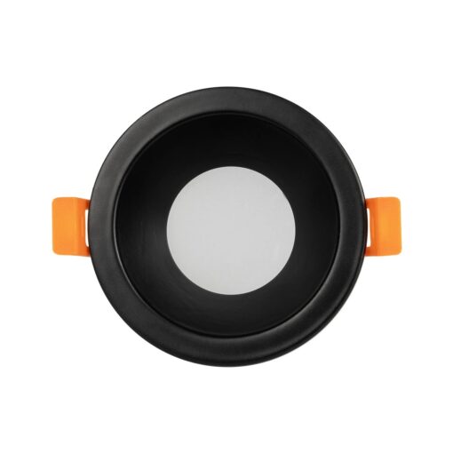 kelvo® SIGMA KLV-101-0041 Χωνευτό Φωτιστικό Downlight Σποτ Μπάνιου για Λάμπα MR16 με Ντουί GU10 AC 220-240V Αδιάβροχο IP65 – Μαύρο Ματ – Μ8.5 x Π8.5 x Υ4.4cm / Q7.5cm