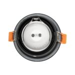 kelvo® SIGMA KLV-101-0041 Χωνευτό Φωτιστικό Downlight Σποτ Μπάνιου για Λάμπα MR16 με Ντουί GU10 AC 220-240V Αδιάβροχο IP65 – Μαύρο Ματ – Μ8.5 x Π8.5 x Υ4.4cm / Q7.5cm