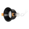 kelvo® SIGMA KLV-101-0041 Χωνευτό Φωτιστικό Downlight Σποτ Μπάνιου για Λάμπα MR16 με Ντουί GU10 AC 220-240V Αδιάβροχο IP65 – Μαύρο Ματ – Μ8.5 x Π8.5 x Υ4.4cm / Q7.5cm