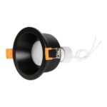 kelvo® SIGMA KLV-101-0041 Χωνευτό Φωτιστικό Downlight Σποτ Μπάνιου για Λάμπα MR16 με Ντουί GU10 AC 220-240V Αδιάβροχο IP65 – Μαύρο Ματ – Μ8.5 x Π8.5 x Υ4.4cm / Q7.5cm