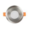 kelvo® SIGMA KLV-101-0043 Χωνευτό Φωτιστικό Downlight Σποτ Μπάνιου για Λάμπα MR16 με Ντουί GU10 AC 220-240V Αδιάβροχο IP65 – Νίκελ Βούρτσας – Μ8.5 x Π8.5 x Υ4.4cm / Q7.5cm