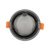 kelvo® SIGMA KLV-101-0043 Χωνευτό Φωτιστικό Downlight Σποτ Μπάνιου για Λάμπα MR16 με Ντουί GU10 AC 220-240V Αδιάβροχο IP65 – Νίκελ Βούρτσας – Μ8.5 x Π8.5 x Υ4.4cm / Q7.5cm