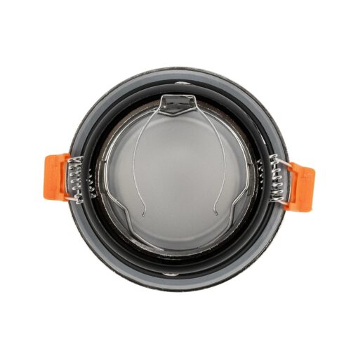 kelvo® SIGMA KLV-101-0043 Χωνευτό Φωτιστικό Downlight Σποτ Μπάνιου για Λάμπα MR16 με Ντουί GU10 AC 220-240V Αδιάβροχο IP65 – Νίκελ Βούρτσας – Μ8.5 x Π8.5 x Υ4.4cm / Q7.5cm