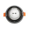 kelvo® SIGMA KLV-101-0043 Χωνευτό Φωτιστικό Downlight Σποτ Μπάνιου για Λάμπα MR16 με Ντουί GU10 AC 220-240V Αδιάβροχο IP65 – Νίκελ Βούρτσας – Μ8.5 x Π8.5 x Υ4.4cm / Q7.5cm