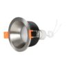 kelvo® SIGMA KLV-101-0043 Χωνευτό Φωτιστικό Downlight Σποτ Μπάνιου για Λάμπα MR16 με Ντουί GU10 AC 220-240V Αδιάβροχο IP65 – Νίκελ Βούρτσας – Μ8.5 x Π8.5 x Υ4.4cm / Q7.5cm