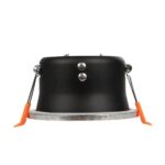 kelvo® SIGMA KLV-101-0043 Χωνευτό Φωτιστικό Downlight Σποτ Μπάνιου για Λάμπα MR16 με Ντουί GU10 AC 220-240V Αδιάβροχο IP65 – Νίκελ Βούρτσας – Μ8.5 x Π8.5 x Υ4.4cm / Q7.5cm