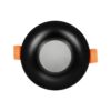 kelvo® LAMDA KLV-101-0044 Χωνευτό Φωτιστικό Downlight Σποτ Μπάνιου για Λάμπα MR16 με Ντουί GU10 AC 220-240V Αδιάβροχο IP65 – Μαύρο Ματ – Μ8.5 x Π8.5 x Υ3.5cm / Q7.5cm