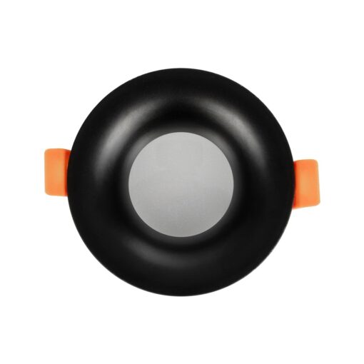 kelvo® LAMDA KLV-101-0044 Χωνευτό Φωτιστικό Downlight Σποτ Μπάνιου για Λάμπα MR16 με Ντουί GU10 AC 220-240V Αδιάβροχο IP65 – Μαύρο Ματ – Μ8.5 x Π8.5 x Υ3.5cm / Q7.5cm