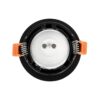 kelvo® LAMDA KLV-101-0044 Χωνευτό Φωτιστικό Downlight Σποτ Μπάνιου για Λάμπα MR16 με Ντουί GU10 AC 220-240V Αδιάβροχο IP65 – Μαύρο Ματ – Μ8.5 x Π8.5 x Υ3.5cm / Q7.5cm