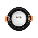kelvo® LAMDA KLV-101-0044 Χωνευτό Φωτιστικό Downlight Σποτ Μπάνιου για Λάμπα MR16 με Ντουί GU10 AC 220-240V Αδιάβροχο IP65 – Μαύρο Ματ – Μ8.5 x Π8.5 x Υ3.5cm / Q7.5cm
