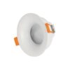 kelvo® LAMDA KLV-101-0045 Χωνευτό Φωτιστικό Downlight Σποτ Μπάνιου για Λάμπα MR16 με Ντουί GU10 AC 220-240V Αδιάβροχο IP65 – Λευκό Ματ – Μ8.5 x Π8.5 x Υ3.5cm / Q7.5cm