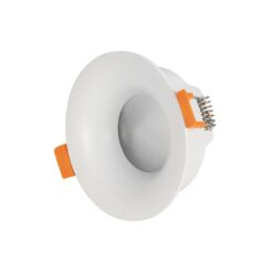 kelvo® LAMDA KLV-101-0045 Χωνευτό Φωτιστικό Downlight Σποτ Μπάνιου για Λάμπα MR16 με Ντουί GU10 AC 220-240V Αδιάβροχο IP65 – Λευκό Ματ – Μ8.5 x Π8.5 x Υ3.5cm / Q7.5cm