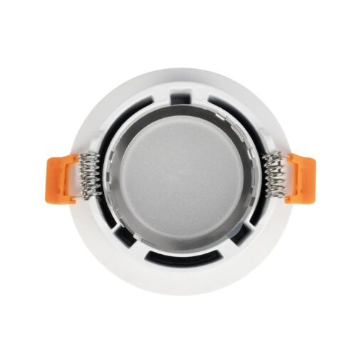kelvo® LAMDA KLV-101-0045 Χωνευτό Φωτιστικό Downlight Σποτ Μπάνιου για Λάμπα MR16 με Ντουί GU10 AC 220-240V Αδιάβροχο IP65 – Λευκό Ματ – Μ8.5 x Π8.5 x Υ3.5cm / Q7.5cm