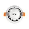 kelvo® LAMDA KLV-101-0045 Χωνευτό Φωτιστικό Downlight Σποτ Μπάνιου για Λάμπα MR16 με Ντουί GU10 AC 220-240V Αδιάβροχο IP65 – Λευκό Ματ – Μ8.5 x Π8.5 x Υ3.5cm / Q7.5cm