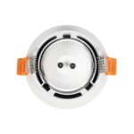 kelvo® LAMDA KLV-101-0045 Χωνευτό Φωτιστικό Downlight Σποτ Μπάνιου για Λάμπα MR16 με Ντουί GU10 AC 220-240V Αδιάβροχο IP65 – Λευκό Ματ – Μ8.5 x Π8.5 x Υ3.5cm / Q7.5cm