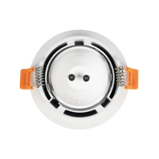kelvo® LAMDA KLV-101-0045 Χωνευτό Φωτιστικό Downlight Σποτ Μπάνιου για Λάμπα MR16 με Ντουί GU10 AC 220-240V Αδιάβροχο IP65 – Λευκό Ματ – Μ8.5 x Π8.5 x Υ3.5cm / Q7.5cm