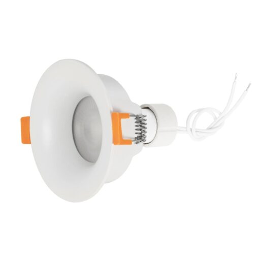kelvo® LAMDA KLV-101-0045 Χωνευτό Φωτιστικό Downlight Σποτ Μπάνιου για Λάμπα MR16 με Ντουί GU10 AC 220-240V Αδιάβροχο IP65 – Λευκό Ματ – Μ8.5 x Π8.5 x Υ3.5cm / Q7.5cm