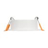 kelvo® LAMDA KLV-101-0045 Χωνευτό Φωτιστικό Downlight Σποτ Μπάνιου για Λάμπα MR16 με Ντουί GU10 AC 220-240V Αδιάβροχο IP65 – Λευκό Ματ – Μ8.5 x Π8.5 x Υ3.5cm / Q7.5cm