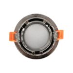 kelvo® LAMDA KLV-101-0046 Χωνευτό Φωτιστικό Downlight Σποτ Μπάνιου για Λάμπα MR16 με Ντουί GU10 AC 220-240V Αδιάβροχο IP65 – Νίκελ Βούρτσας – Μ8.5 x Π8.5 x Υ3.5cm / Q7.5cm