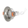 kelvo® LAMDA KLV-101-0046 Χωνευτό Φωτιστικό Downlight Σποτ Μπάνιου για Λάμπα MR16 με Ντουί GU10 AC 220-240V Αδιάβροχο IP65 – Νίκελ Βούρτσας – Μ8.5 x Π8.5 x Υ3.5cm / Q7.5cm