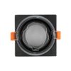 kelvo® EPSILON KLV-101-0047 Χωνευτό Φωτιστικό Downlight Σποτ Μπάνιου για Λάμπα MR16 με Ντουί GU10 AC 220-240V Αδιάβροχο IP65 – Μαύρο Ματ – Μ8.5 x Π8.5 x Υ4.4cm / Q7.5cm x 7.5cm