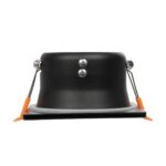 kelvo® EPSILON KLV-101-0047 Χωνευτό Φωτιστικό Downlight Σποτ Μπάνιου για Λάμπα MR16 με Ντουί GU10 AC 220-240V Αδιάβροχο IP65 – Μαύρο Ματ – Μ8.5 x Π8.5 x Υ4.4cm / Q7.5cm x 7.5cm