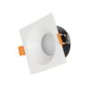 kelvo® EPSILON KLV-101-0048 Χωνευτό Φωτιστικό Downlight Σποτ Μπάνιου για Λάμπα MR16 με Ντουί GU10 AC 220-240V Αδιάβροχο IP65 – Λευκό Ματ – Μ8.5 x Π8.5 x Υ4.4cm / Q7.5cm x 7.5cm