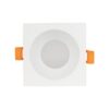 kelvo® EPSILON KLV-101-0048 Χωνευτό Φωτιστικό Downlight Σποτ Μπάνιου για Λάμπα MR16 με Ντουί GU10 AC 220-240V Αδιάβροχο IP65 – Λευκό Ματ – Μ8.5 x Π8.5 x Υ4.4cm / Q7.5cm x 7.5cm