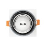 kelvo® EPSILON KLV-101-0048 Χωνευτό Φωτιστικό Downlight Σποτ Μπάνιου για Λάμπα MR16 με Ντουί GU10 AC 220-240V Αδιάβροχο IP65 – Λευκό Ματ – Μ8.5 x Π8.5 x Υ4.4cm / Q7.5cm x 7.5cm