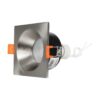 kelvo® EPSILON KLV-101-0049 Χωνευτό Φωτιστικό Downlight Σποτ Μπάνιου για Λάμπα MR16 με Ντουί GU10 AC 220-240V Αδιάβροχο IP65 – Νίκελ Βούρτσας – Μ8.5 x Π8.5 x Υ4.4cm / Q7.5cm x 7.5cm
