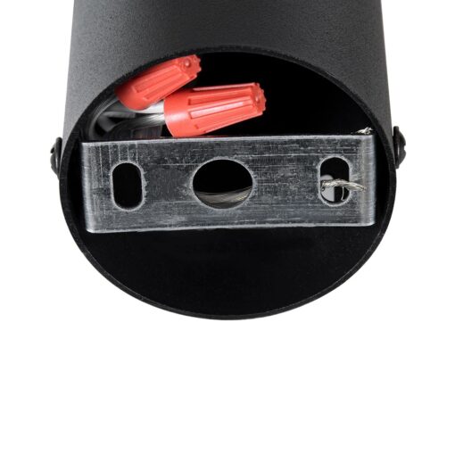 kelvo® DUCT KLV-101-0050 Φωτιστικό Downlight Σποτ για Λάμπα MR16 με Ντουί GU10 AC 220-240V IP20 – Μαύρο Ματ – Μ6 x Π6 x Υ15cm