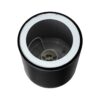 kelvo® MARETTI KLV-101-0055 Φωτιστικό Downlight Σποτ για Λάμπα MR16 με Ντουί GU10 AC 220-240V Αδιάβροχο IP65 – Μαύρο Ματ – Μ9 x Π9 x Υ9cm