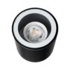 kelvo® MARETTI KLV-101-0055 Φωτιστικό Downlight Σποτ για Λάμπα MR16 με Ντουί GU10 AC 220-240V Αδιάβροχο IP65 – Μαύρο Ματ – Μ9 x Π9 x Υ9cm