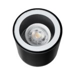 kelvo® MARETTI KLV-101-0055 Φωτιστικό Downlight Σποτ για Λάμπα MR16 με Ντουί GU10 AC 220-240V Αδιάβροχο IP65 – Μαύρο Ματ – Μ9 x Π9 x Υ9cm
