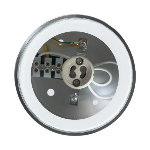 kelvo® MARETTI KLV-101-0057 Φωτιστικό Downlight Σποτ για Λάμπα MR16 με Ντουί GU10 AC 220-240V Αδιάβροχο IP65 – Νίκελ Χρώμιο – Μ9 x Π9 x Υ9cm