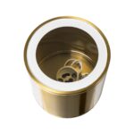 kelvo® MARETTI KLV-101-0058 Φωτιστικό Downlight Σποτ για Λάμπα MR16 με Ντουί GU10 AC 220-240V Αδιάβροχο IP65 – Χρυσό Πλατίνα – Μ9 x Π9 x Υ9cm