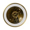 kelvo® MARETTI KLV-101-0058 Φωτιστικό Downlight Σποτ για Λάμπα MR16 με Ντουί GU10 AC 220-240V Αδιάβροχο IP65 – Χρυσό Πλατίνα – Μ9 x Π9 x Υ9cm
