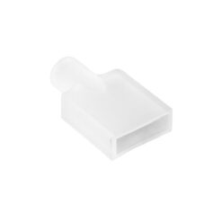 kelvo® NEONPRO KLV-101-0063 Τάπα Σύνδεσης Τροφοδοσίας για Neon Flex LED Αδιάβροχο IP65 – Διάφανο – Μ2.4 x Π0.8 x Υ1.4cm