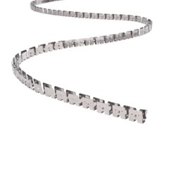 kelvo® NEONPRO KLV-101-0069 Εύκαμπτη Βάση Στήριξης για Neon Flex LED Αδιάβροχο IP65 – Νίκελ Χρώμιο – Μ1000 x Π0.7 x Υ1.2cm – Ρολό 10 Μέτρων