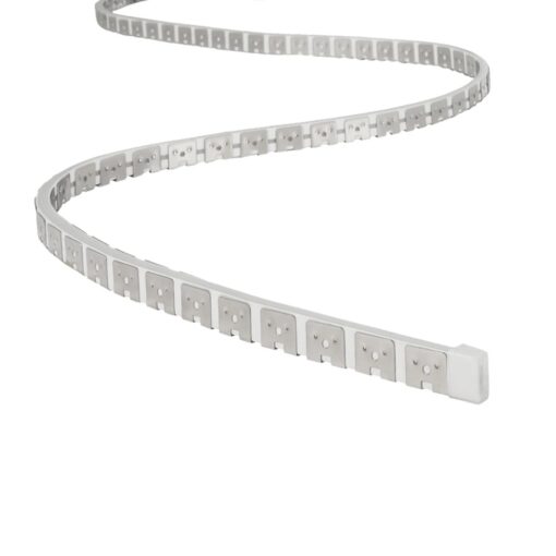 kelvo® NEONPRO KLV-101-0069 Εύκαμπτη Βάση Στήριξης για Neon Flex LED Αδιάβροχο IP65 – Νίκελ Χρώμιο – Μ1000 x Π0.7 x Υ1.2cm – Ρολό 10 Μέτρων
