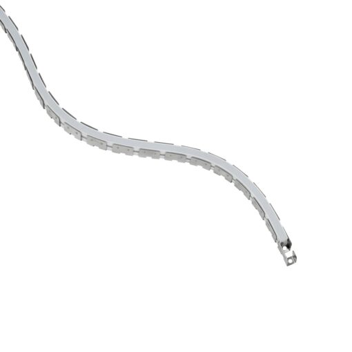 kelvo® NEONPRO KLV-101-0069 Εύκαμπτη Βάση Στήριξης για Neon Flex LED Αδιάβροχο IP65 – Νίκελ Χρώμιο – Μ1000 x Π0.7 x Υ1.2cm – Ρολό 10 Μέτρων