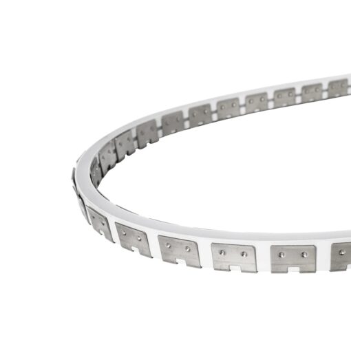 kelvo® NEONPRO KLV-101-0069 Εύκαμπτη Βάση Στήριξης για Neon Flex LED Αδιάβροχο IP65 – Νίκελ Χρώμιο – Μ1000 x Π0.7 x Υ1.2cm – Ρολό 10 Μέτρων