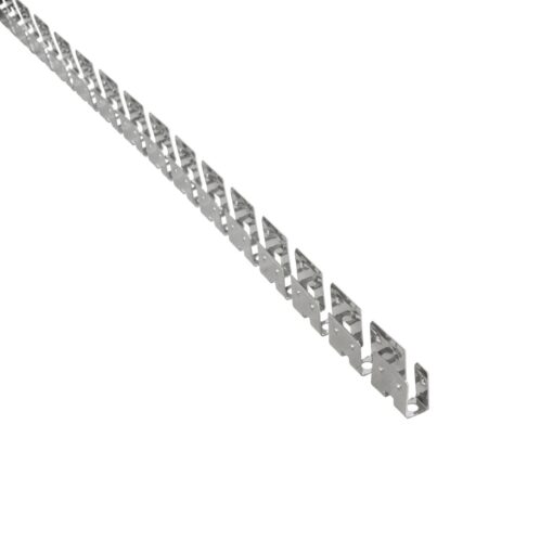 kelvo® NEONPRO KLV-101-0069 Εύκαμπτη Βάση Στήριξης για Neon Flex LED Αδιάβροχο IP65 – Νίκελ Χρώμιο – Μ1000 x Π0.7 x Υ1.2cm – Ρολό 10 Μέτρων