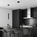 kelvo® CANAL KLV-101-0070 Κρεμαστό Φωτιστικό Οροφής LED 7W 700lm 36° AC 220-240V IP20 Θερμό Λευκό 2700K – Bridgelux COB Chip & TÜV SÜD Driver – Μαύρο Ματ – Μ4 x Π4 x Υ30cm – 5 Χρόνια Εγγύηση