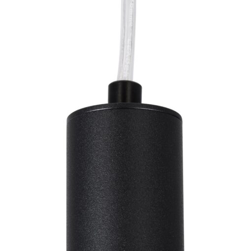 kelvo® CANAL KLV-101-0071 Κρεμαστό Φωτιστικό Οροφής LED 7W 700lm 36° AC 220-240V IP20 Θερμό Λευκό 2700K – Bridgelux COB Chip & TÜV SÜD Driver – Μαύρο Ματ – Μ4 x Π4 x Υ40cm – 5 Χρόνια Εγγύηση