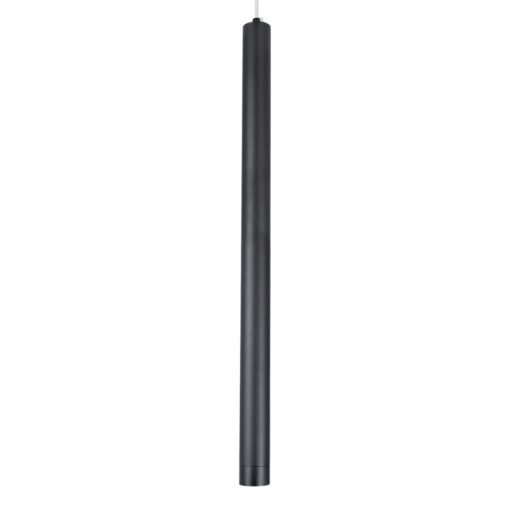 kelvo® CANAL KLV-101-0072 Κρεμαστό Φωτιστικό Οροφής LED 7W 700lm 36° AC 220-240V IP20 Θερμό Λευκό 2700K – Bridgelux COB Chip & TÜV SÜD Driver – Μαύρο Ματ – Μ4 x Π4 x Υ60cm – 5 Χρόνια Εγγύηση