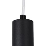 kelvo® CANAL KLV-101-0072 Κρεμαστό Φωτιστικό Οροφής LED 7W 700lm 36° AC 220-240V IP20 Θερμό Λευκό 2700K – Bridgelux COB Chip & TÜV SÜD Driver – Μαύρο Ματ – Μ4 x Π4 x Υ60cm – 5 Χρόνια Εγγύηση