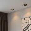 kelvo® PINADO KLV-101-0126 Χωνευτό Φωτιστικό Downlight Σποτ LED 7W 840lm 15° AC 220-240V IP20 Θερμό Λευκό 2700K – Bridgelux COB Chip & TÜV SÜD Driver – Μαύρο Ματ – Μ8.3 x Π8.3 x Υ8.2cm / Q7.3cm – 5 Χρόνια Εγγύηση